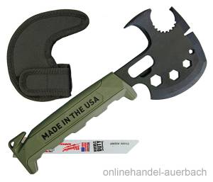 Off Grid Tools Survival Axe Elite Green Survival Axt